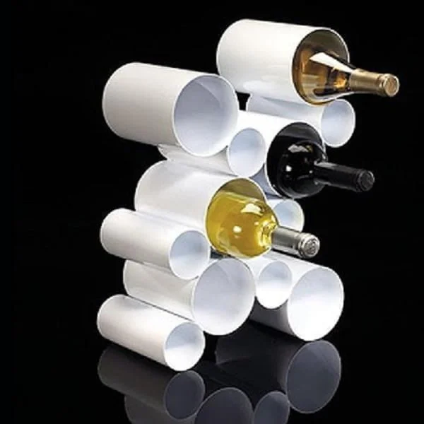 Wine Rack from PVC pipes 