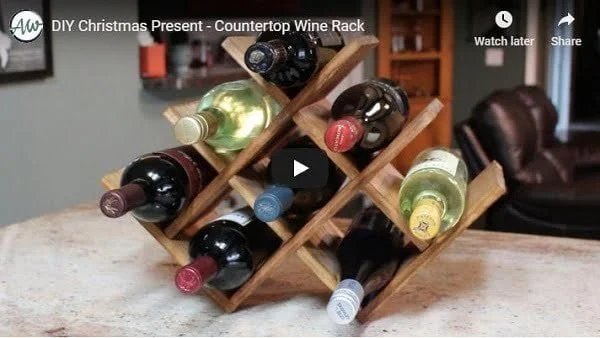 diy wine rack video