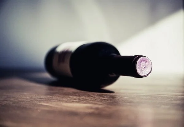 corked wine bottle