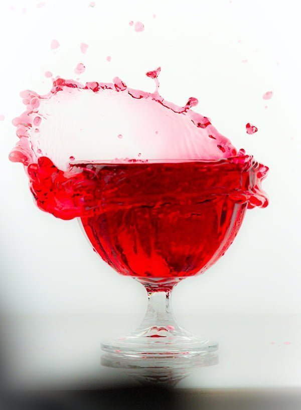 Abstract Wine Glass