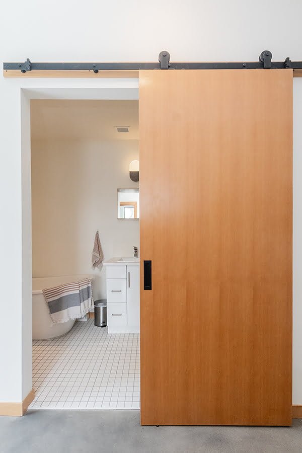Bathroom door ideas for small spaces