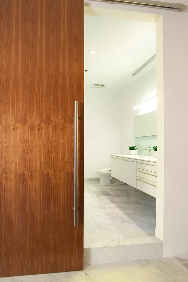 Modern bathroom doors