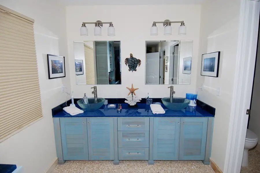 Ocean themed bathroom