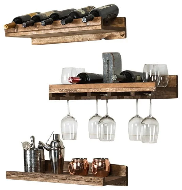 Wall Mounted Wine Glass Rack