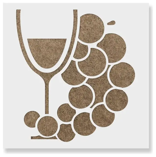 Wine Glass Stencils