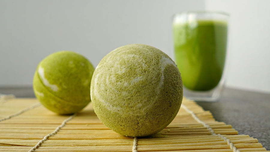 Green Tea Bath Bombs