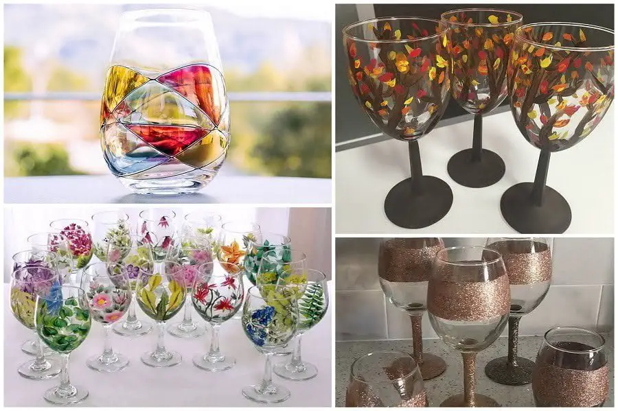 wine glass decorating ideas