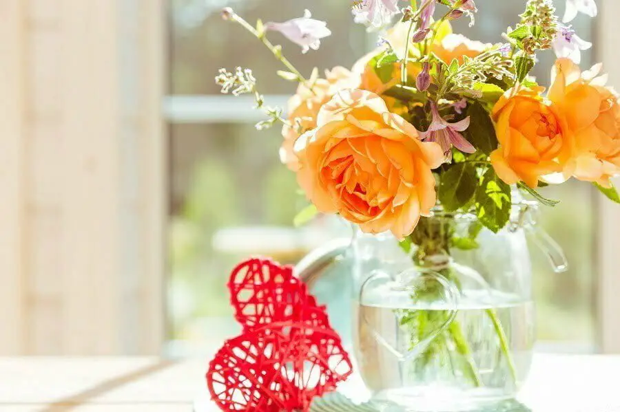 flower decor living room