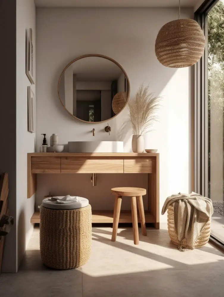 Rustic Bath Stool