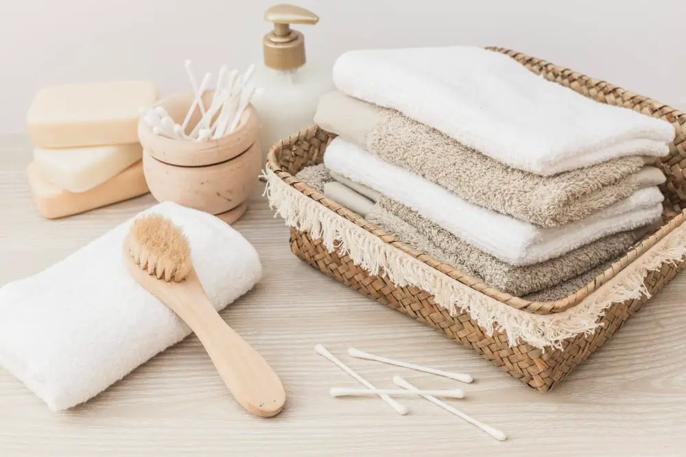 Bathroom Basket towel Storage Solution