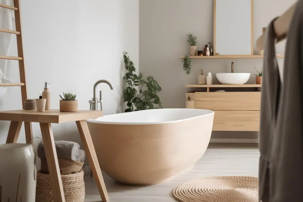 Beige Bathtub