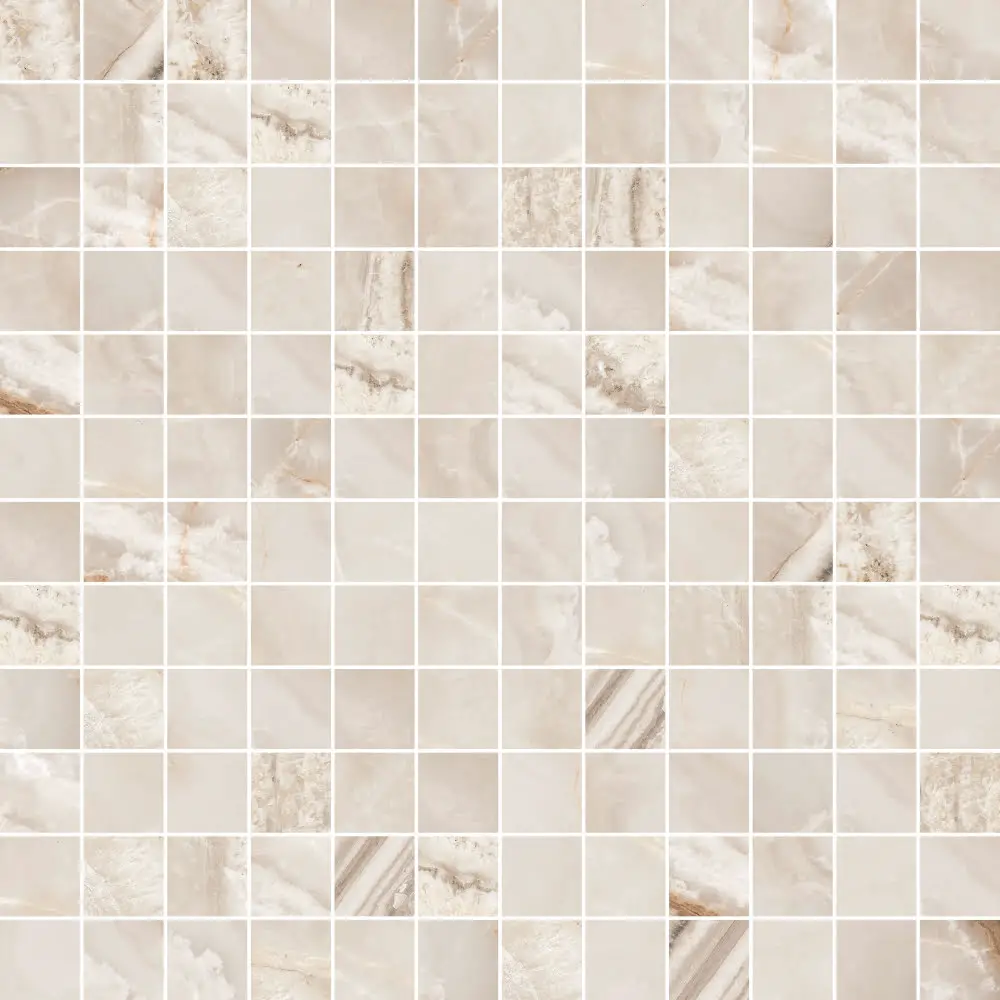 Beige Mosaic Backsplash