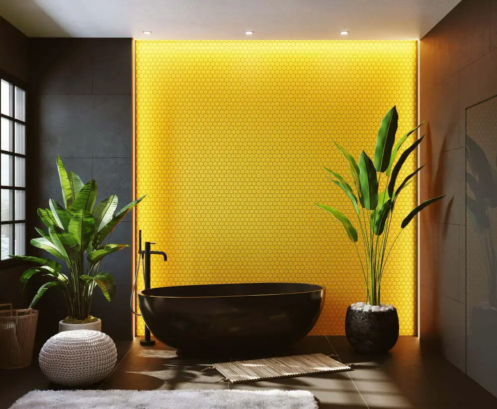 Bold Yellow Statement Wall