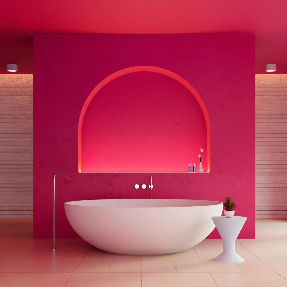 Fuchsia Accent Wall