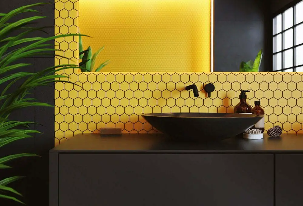 Geometric Yellow Wallpaper