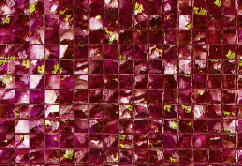 Pink Mosaic Wall Art