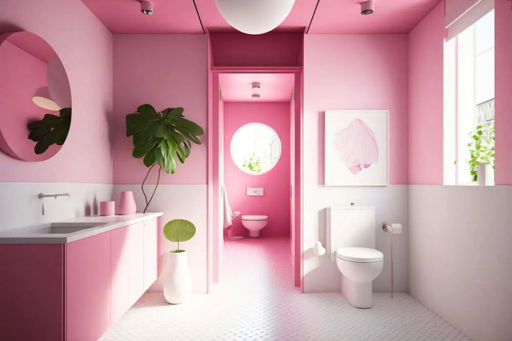 Pink Vanity Unit