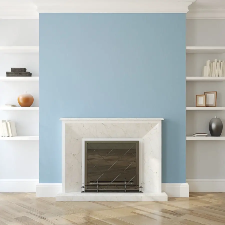 fireplace accent wall