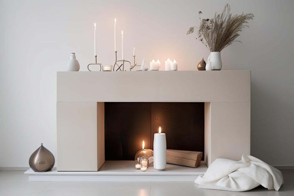 fireplace candles
