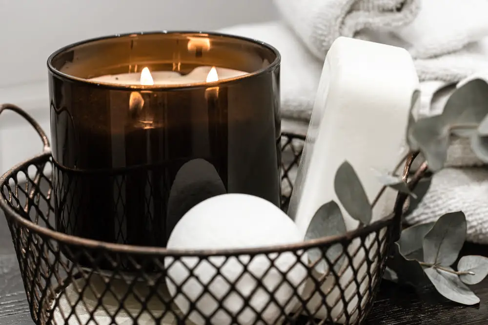 Bathroom Tray with Candles