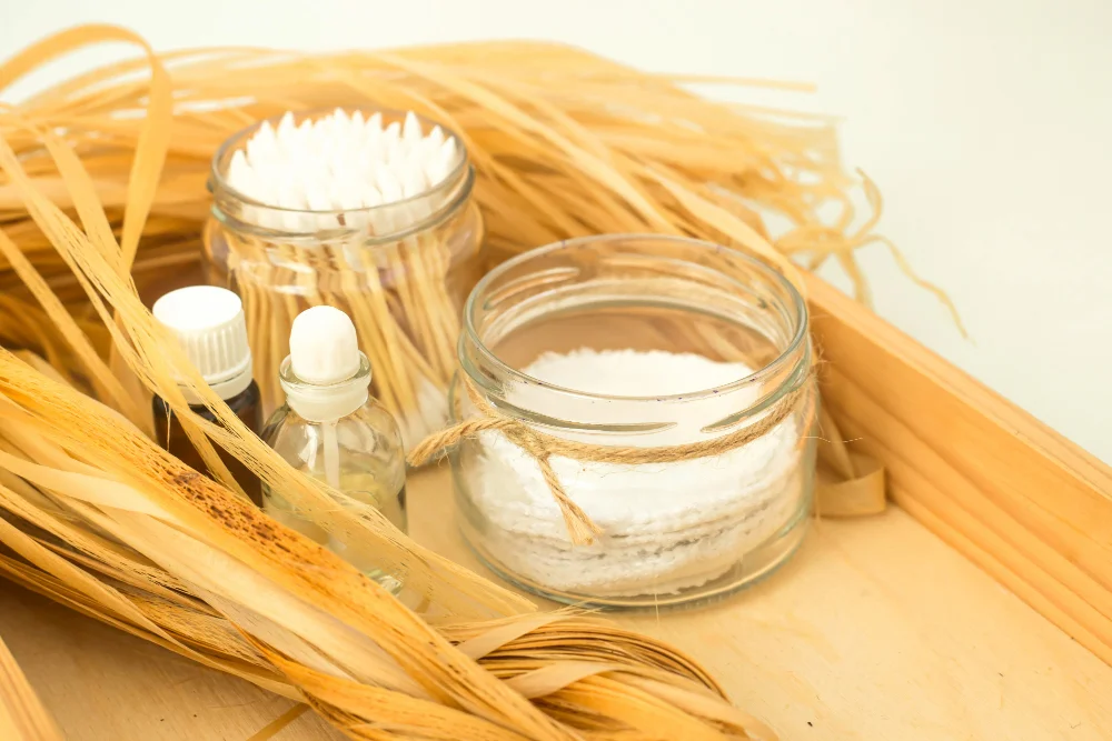 Bathroom Tray with Mason Jars