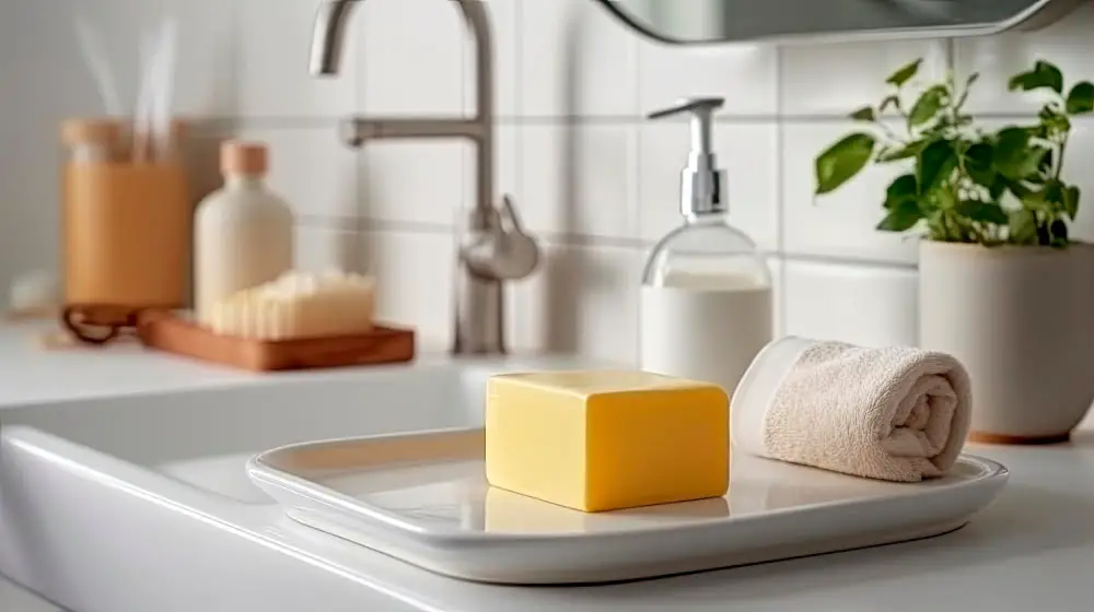 Bathroom Tray with Soap Dish