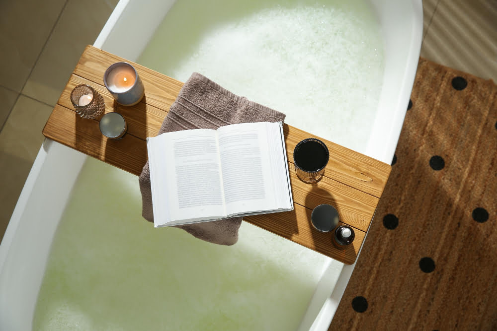 Bathroom Tray with books