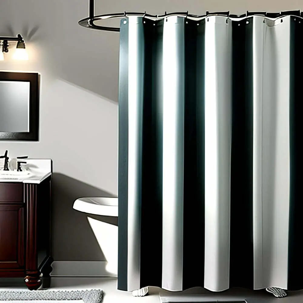 Black and White Shower Curtains
