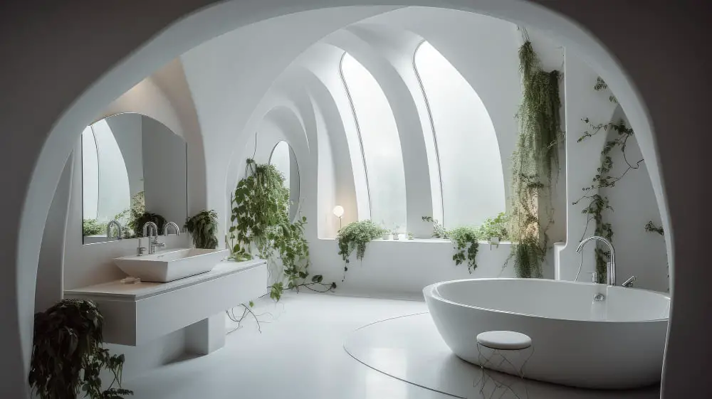 Curved Design bathroom