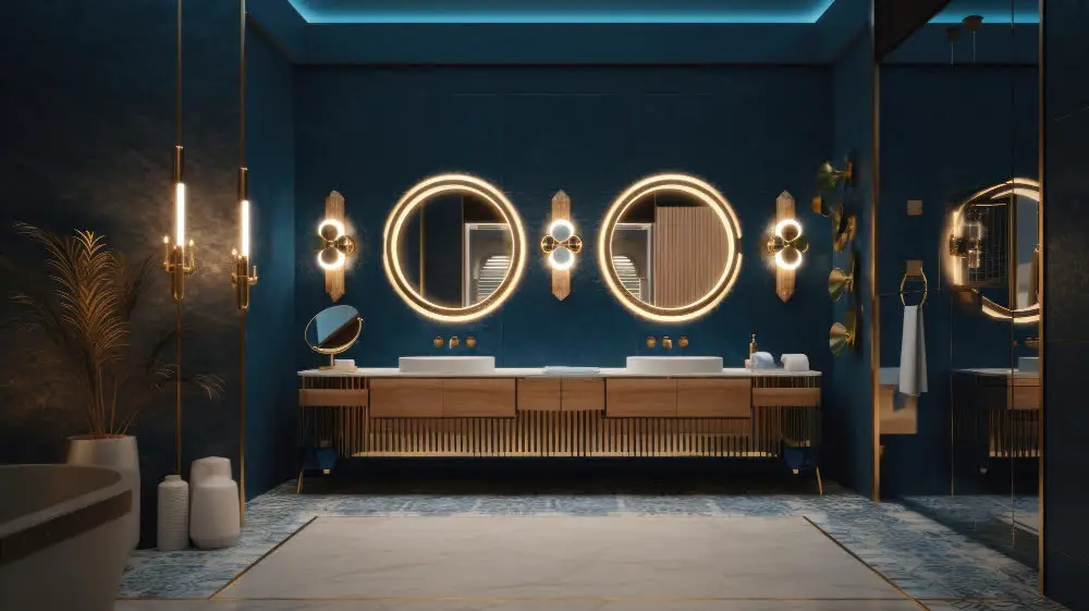 Gold-framed Mirrors