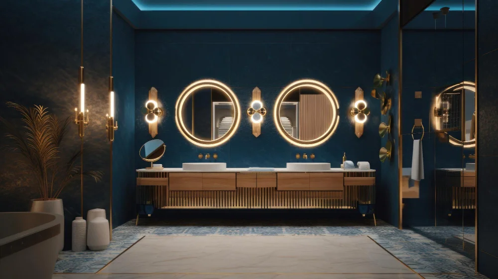 Gold-framed Mirrors