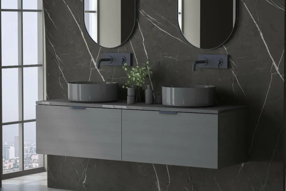 Modular Black Vanity System