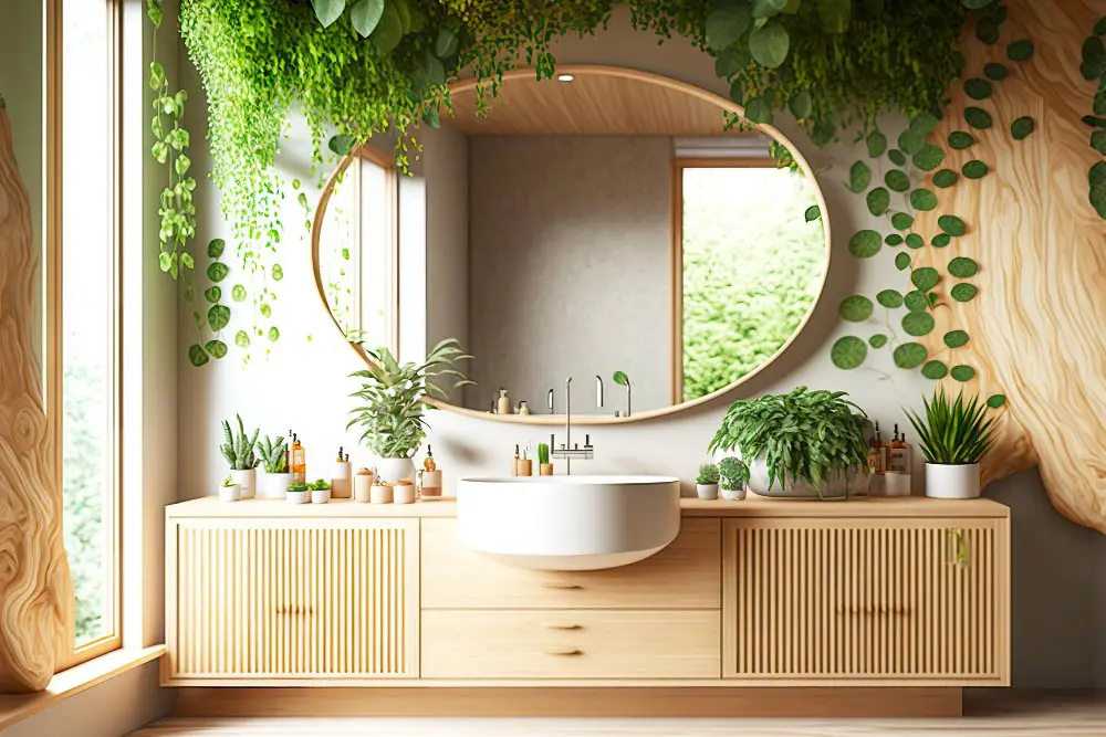 Natural Wood Vanity bathroom