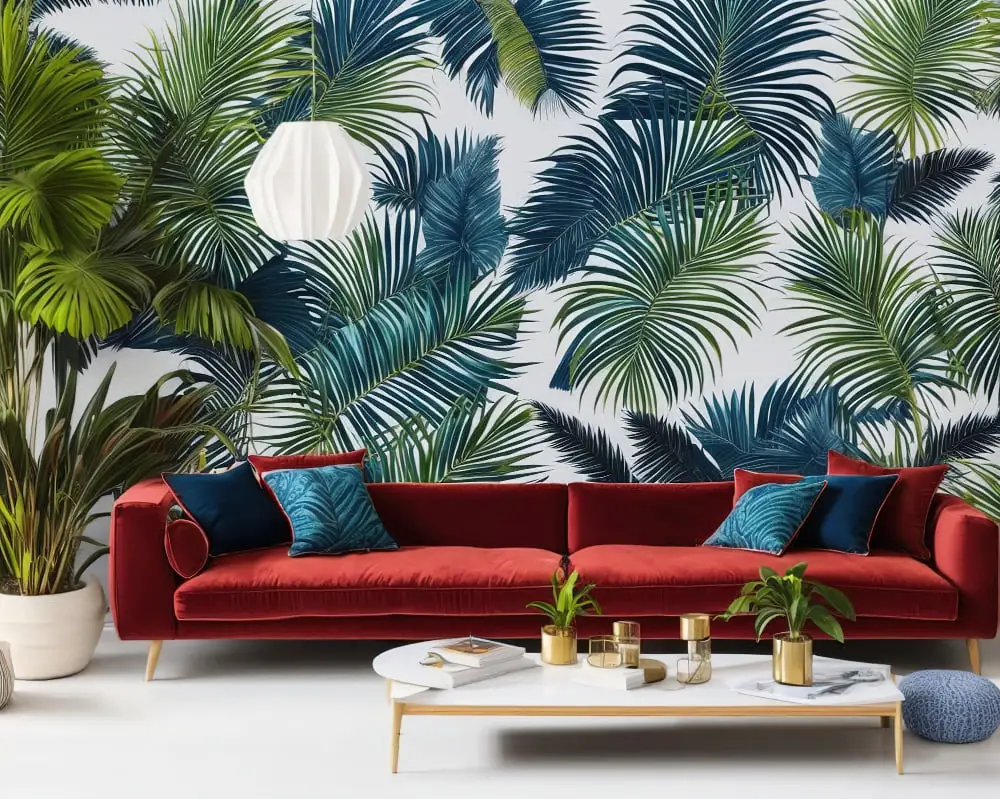 Palm Leaf Wallpaper home