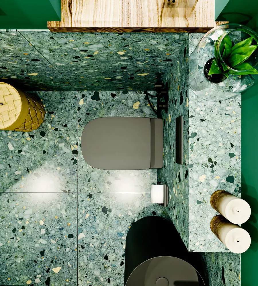 Sage Green Floor Tiles