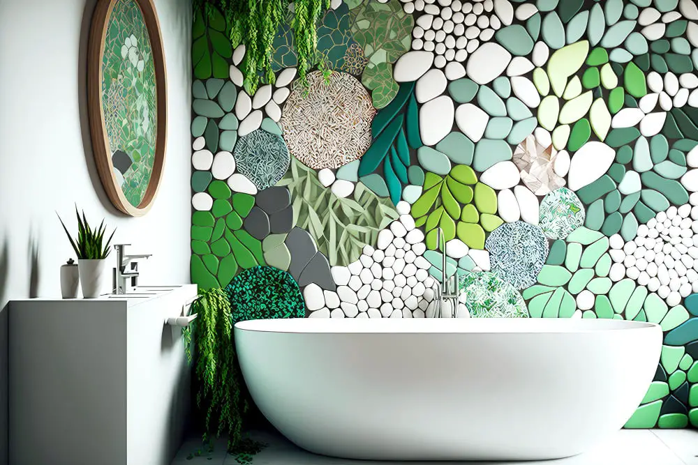 Sage Green Mosaic Accents