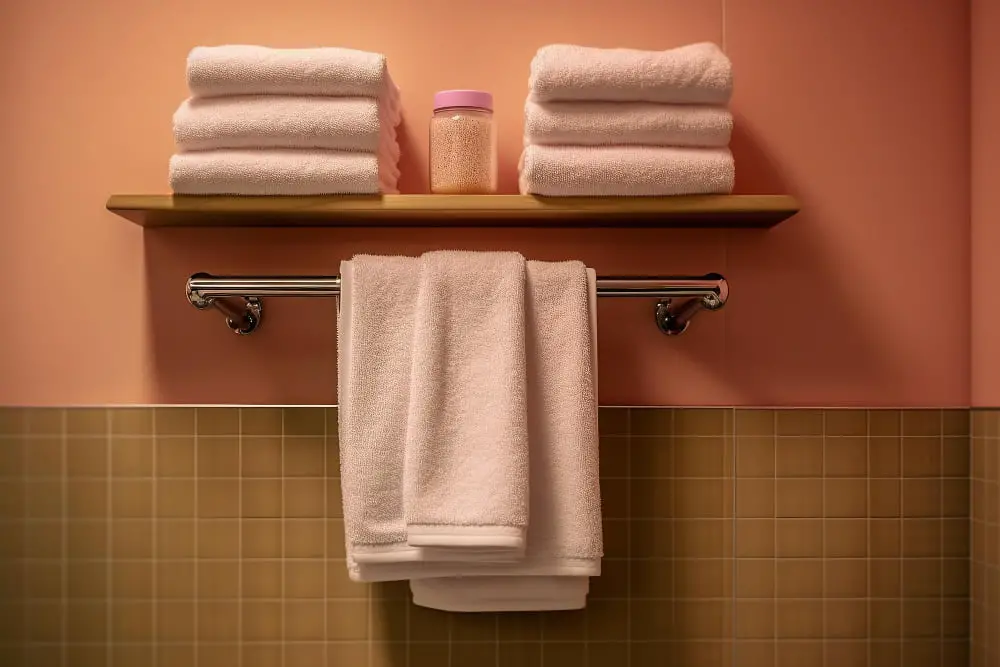 Towel Bar With Shelf Bathroom