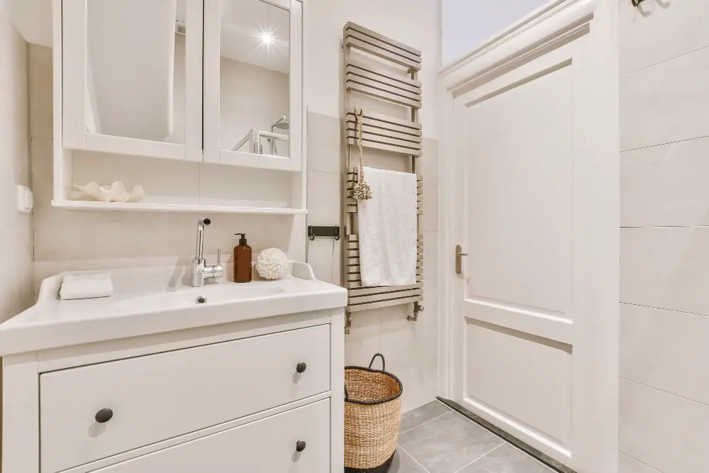bathroom White Storage Cabinets
