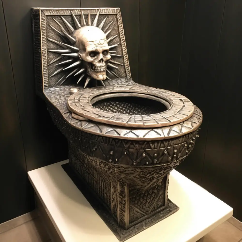 skull bathroom