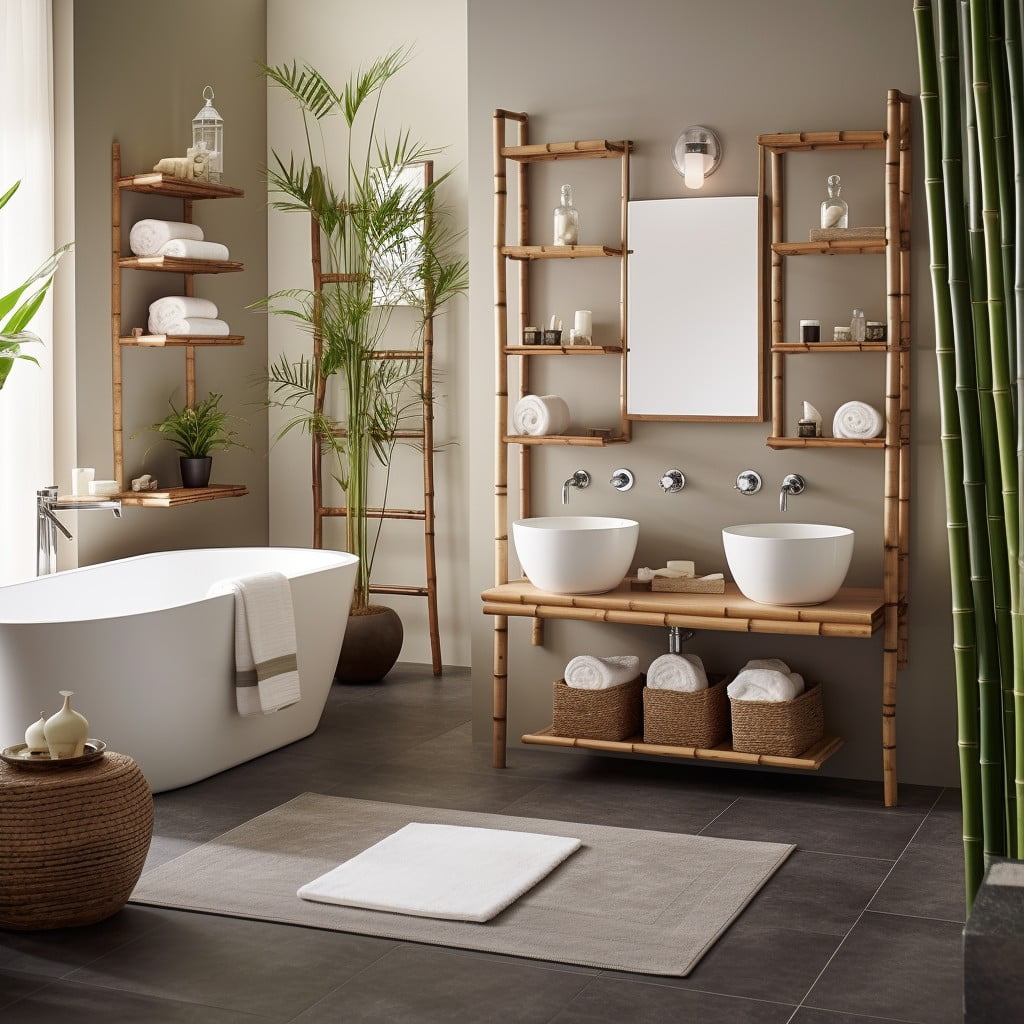 Bamboo Accents Zen Bathroom