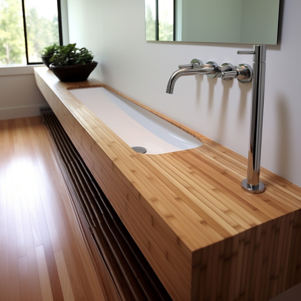 Bamboo Bathroom Baseboard