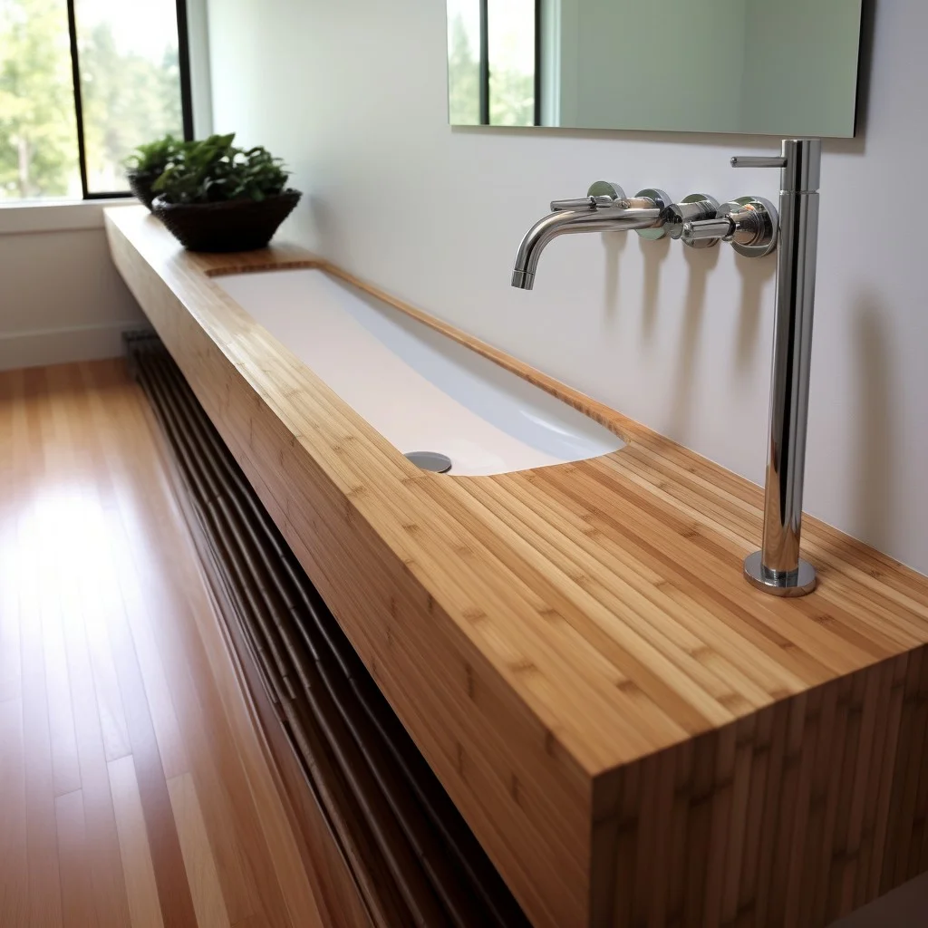 Bamboo Bathroom Baseboard