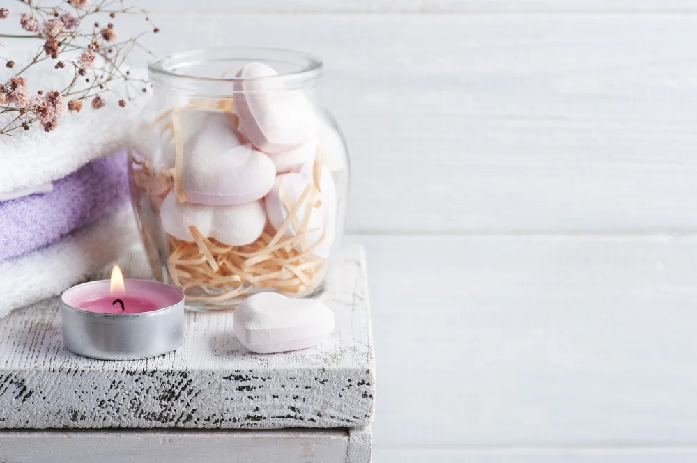 Bath Bombs Bathroom Counter