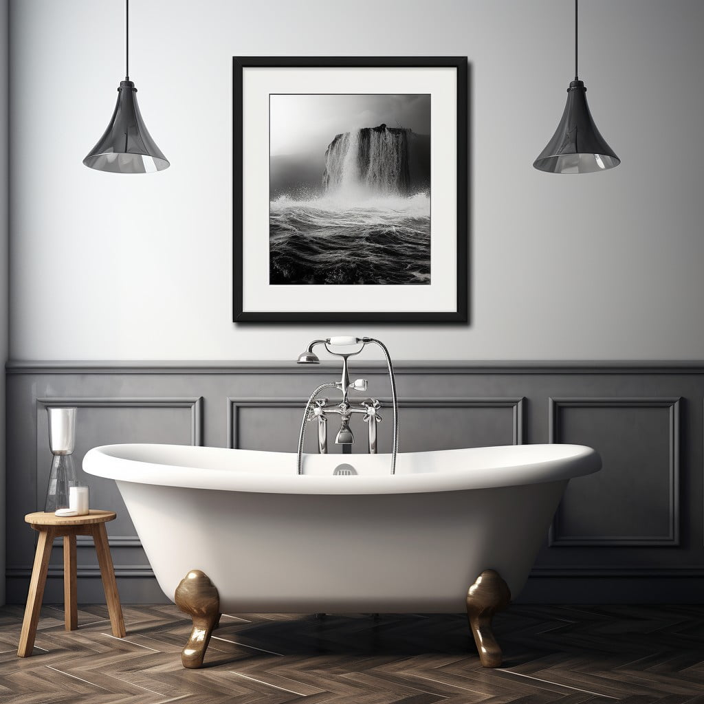 Black and White Photography Artwork for Bathroom