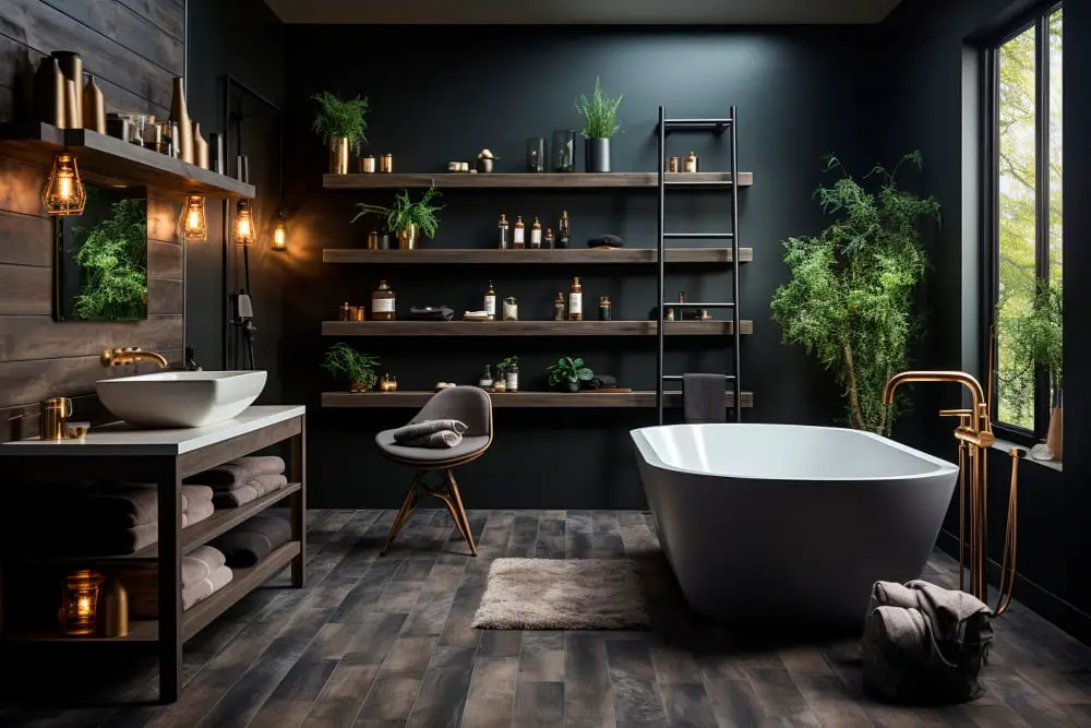 Black-stained Oak Bathroom