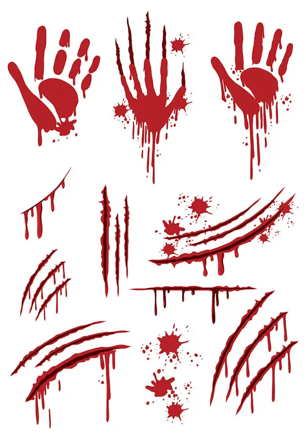 Bloody Handprint Toilet Decal