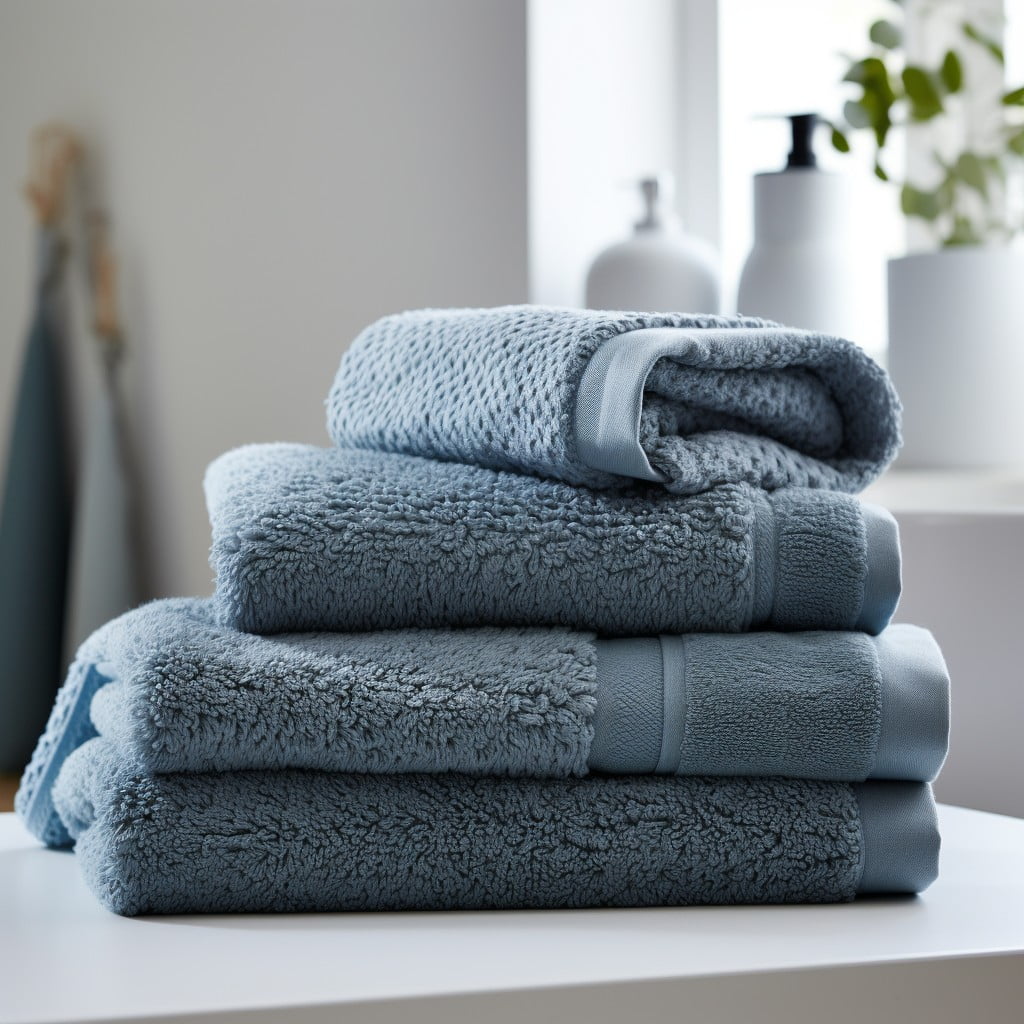 Blue-gray Bathroom Towel Set