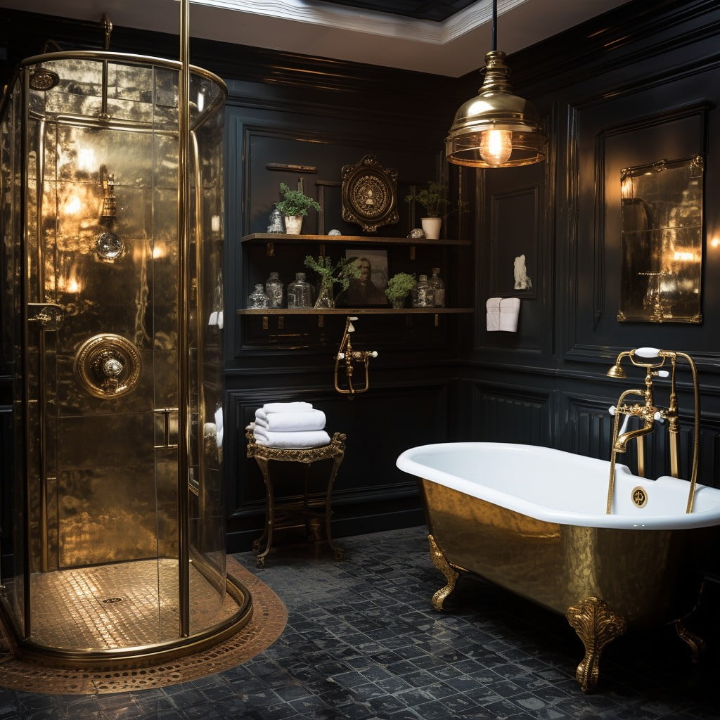 Brass Fixtures Victorian Bathroom