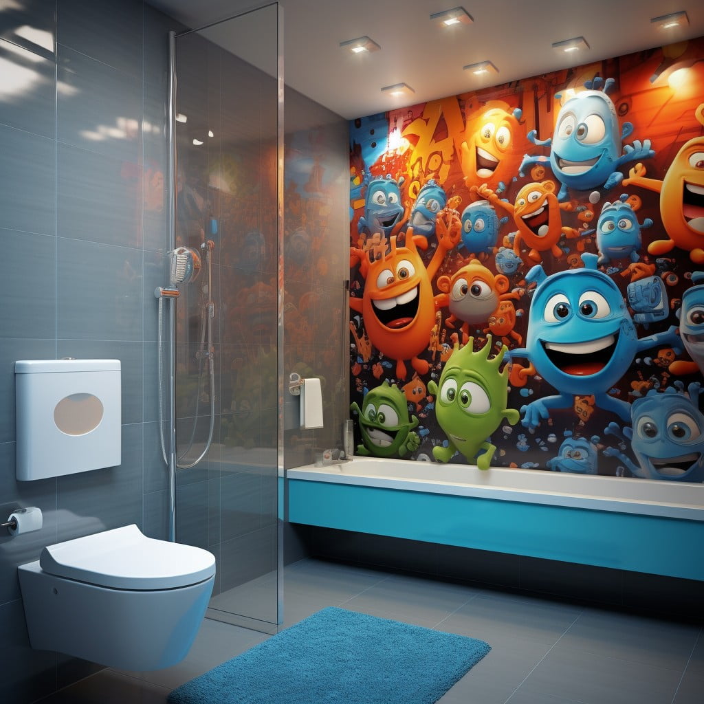 Cartoon Characters for Boys Bathroom