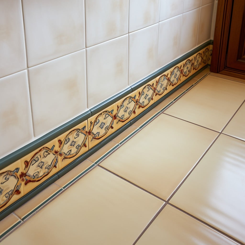 Ceramic Tile Bathroom Baseboard